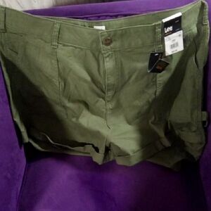 Lee Green Cargo Shorts Classic Style